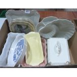 Three boxes of miscellaneous ceramics