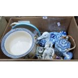 A box of ceramics