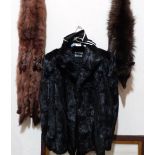 A Grosvenor for Harrods faux fur jacket and two fur stoals