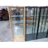 Two glazed display cabinets
