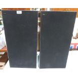 A pair of Bang + Olufsen Beovox 3800 loudspeakers. Serial numbers. 466535; 466538. 23' high.