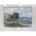 VALENTINE BARTHOLOMEW. BRITISH 1799-1879 View of Malvern. Watercolour 8' x 11'. (Bartholomew is