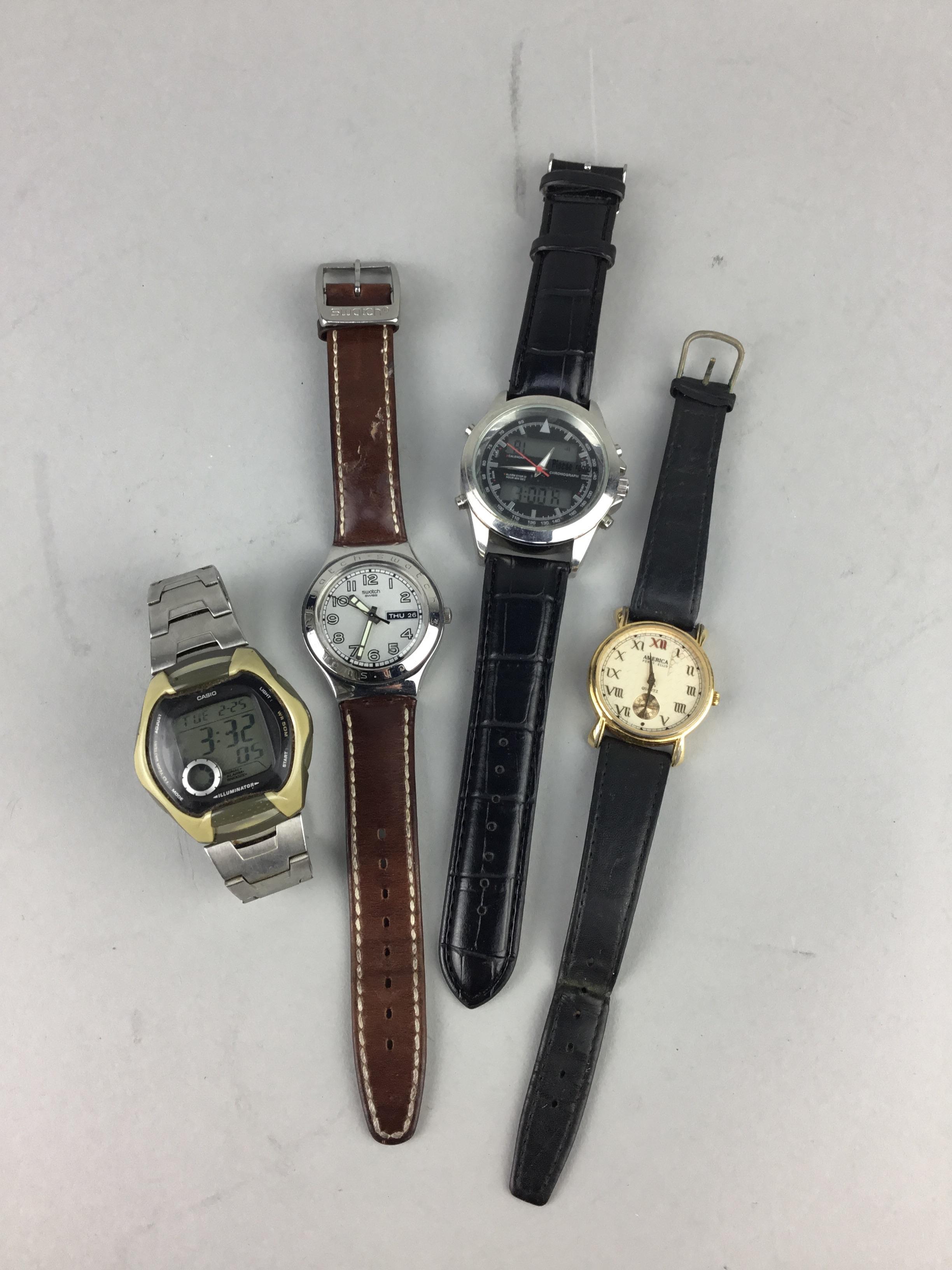 A LOT OF FOUR GENTLEMAN'S WRIST WATCHES