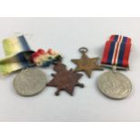 A LOT OF MILITARY, COMMEMORATIVE, AND OTHER ITEMS