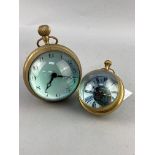 A LOT OF TWO REPRODUCTION MAGNIFYING TIMEPIECES