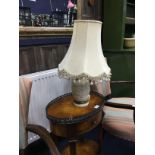 A LOT OF FIVE TABLE LAMPS
