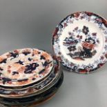 A LOT OF DECORATIVE SERVING PLATES