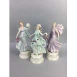 A WEDGWOOD FIGURE OF 'THE DANCING HOURS' AND FIVE OTHER FIGURES