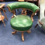 A CAPTAINS SWIVEL CHAIR