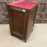 A 20TH CENTURY MAHOGANY POT CUPBOARD