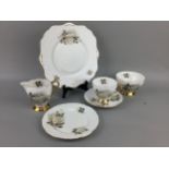 A PART TEA SERVICE ALONG WITH OTHER TEA WARE