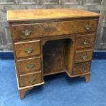 A LADIES WALNUT WRITING DESK