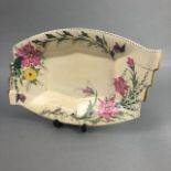A HAND PAINTED DISH BY MAY WILSON