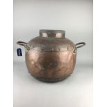 AN EARLY 20TH CENTURY COPPER VESSEL
