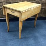 A PINE DROP LEAF KITCHEN TABLE