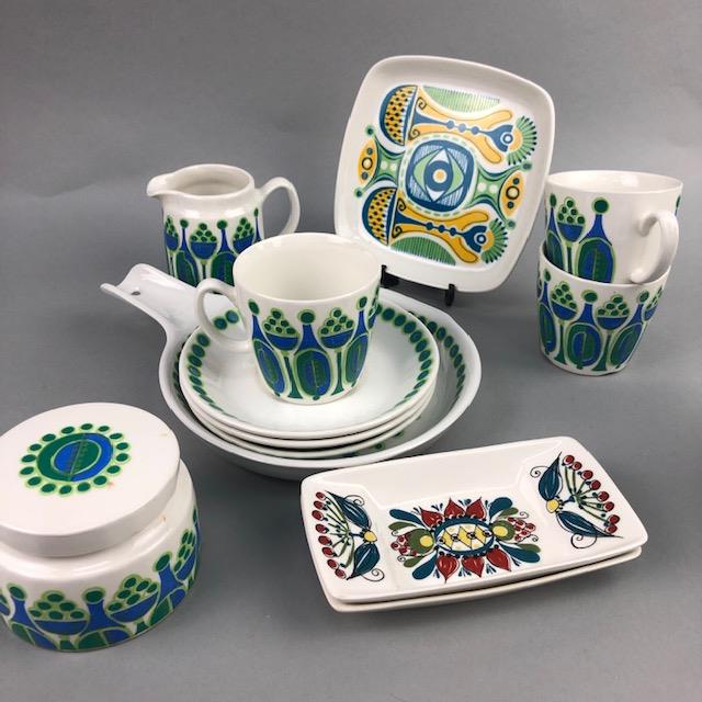 A NORWEGIAN PART COFFEE SERVICE ALONG WITH A PAIR OF PIN DISHES - Image 2 of 2