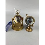 A LOT OF TWO REPRODUCTION MAGNIFYING TIMEPIECES