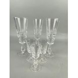A LOT OF CRYSTAL AND GLASS DRINKING GLASSES