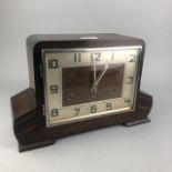 A MANTEL CLOCK OF ART DECO DESIGN