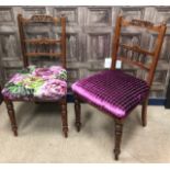 A SET OF SIX VICTORIAN DINING CHAIRS