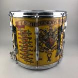 A GORDON HIGHLANDERS SIDE DRUM