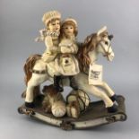 A REGENCY FINE ART CERAMIC FIGURE AND TWO OTHER FIGURES