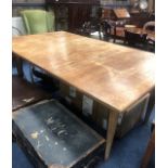 A MID 20TH CENTURY REFECTORY TABLE