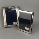 A LOT OF TWO SILVER PHOTOGRAPH FRAMES