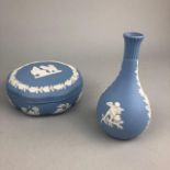 A LOT OF WEDGWOOD JASPER WARE