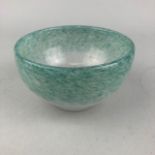 A CHINESE CELADON CIRCULAR DISH AND OTHER CERAMICS