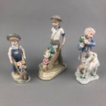 A COALPORT FIGURE OF 'LADY ELIZA' AND FIVE OTHER FIGURES