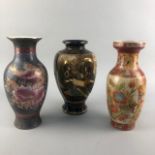 A LOT OF TEN REPRODUCTION CHINESE AND JAPANESE VASES AND GINGER JARS