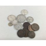 A LOT OF 19TH CENTURY AND LATER COINS