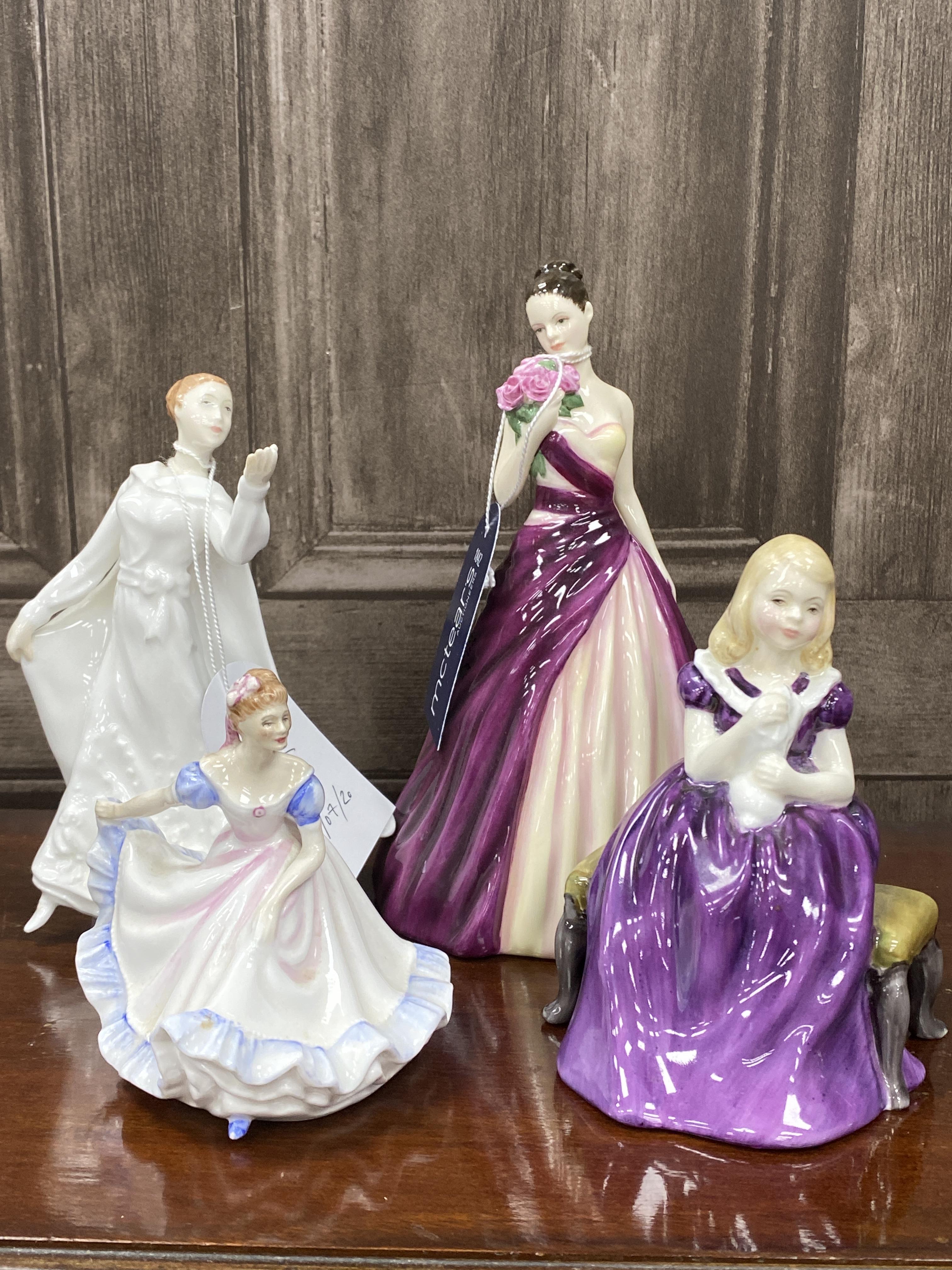 A LOT OF FOUR ROYAL DOULTON FIGURES