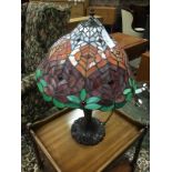 A TIFFANY STYLE TABLE LAMP