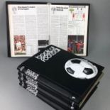 A LOT OF SIX FOLDERS CONTAINING BOOK OF FOOTBALL PUBLICATIONS