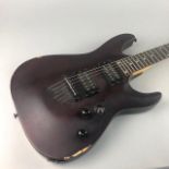 A SCHECTER DIAMOND SERIES ELECTRIC SIX STRING GUITAR