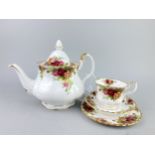 A ROYAL ALBERT 'OLD COUNTRY ROSES' PATTERN TEA SERVICE