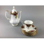 A ROYAL ALBERT OLD COUNTRY ROSES TEA AND COFFEE SERVICE