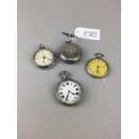 A LOT OF FOUR POCKET WATCHES