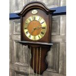 A 20TH CENTURY GERMAN WALL CLOCK,