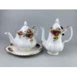 A ROYAL ALBERT OLD COUNTRY ROSES TEA AND COFFEE SERVICE