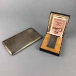 A SILVER CIGARETTE CASE AND COLIBRI LIGHTER