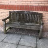 A MODERN GARDEN BENCH