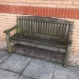 A MODERN GARDEN BENCH