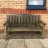 A MODERN GARDEN BENCH