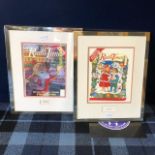 A PAIR OF FRAMED RADIO TIMES COVERS