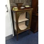 AN EDWARDIAN MAHOGANY DISPLAY CABINET