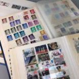 A LOT OF THREE ALBUMS OF GB AND OTHER VARIOUS STAMPS