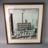 FACTORY SCENE, PRINT AFTER L.S. LOWRY